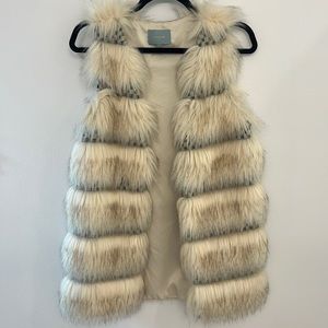 Anthropologie Faux Fur Vest